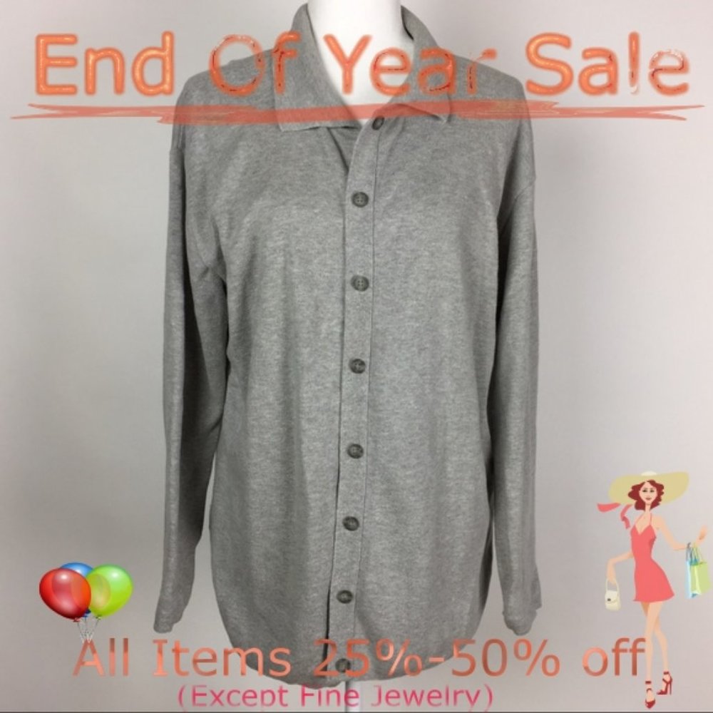CLIO Gray Cardigan Size M